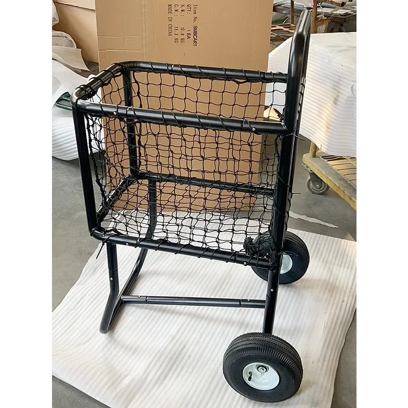 Black Tennis Cart Bat Ball Tennis Pick Up  Pick Up Basket Tennis Frame Ball Basket