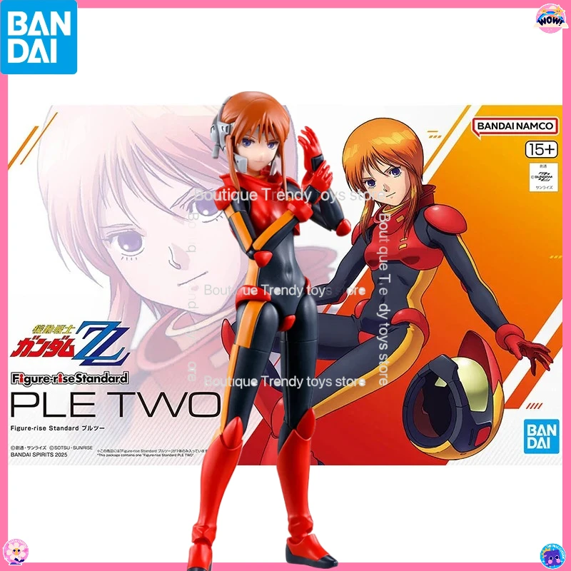 

Bandai Genuine Figure-rise Standard ZZ Gundam PLE TWO Anime Action Figure Collectible Assembly Model Toy Ornaments Gift Children