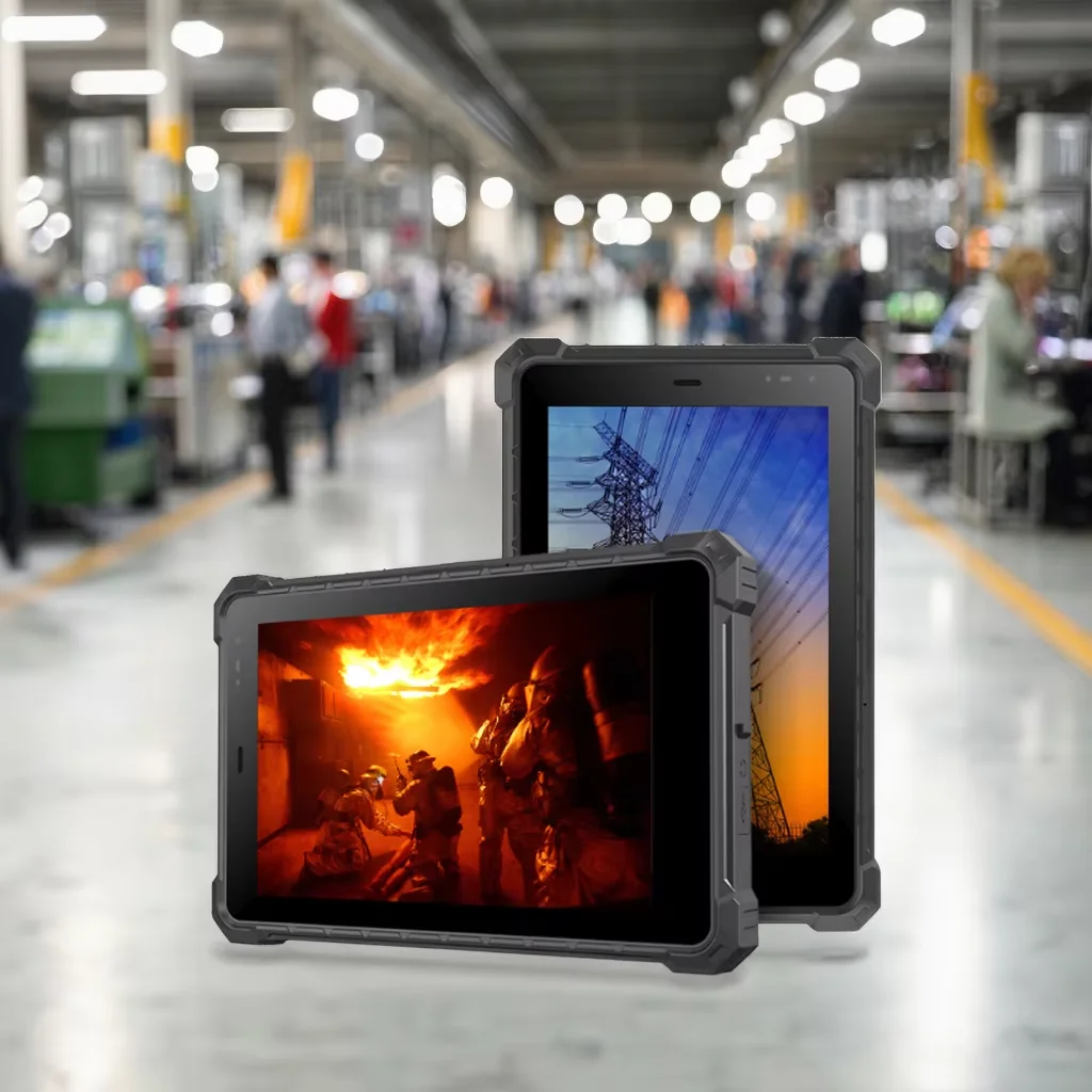 8-Inch Cheap Windows Rugged Tablet N5100 CPU 8G RAM 128G ROM with 2D Barcode Scanner IP68 Waterproof Industrial Tablet