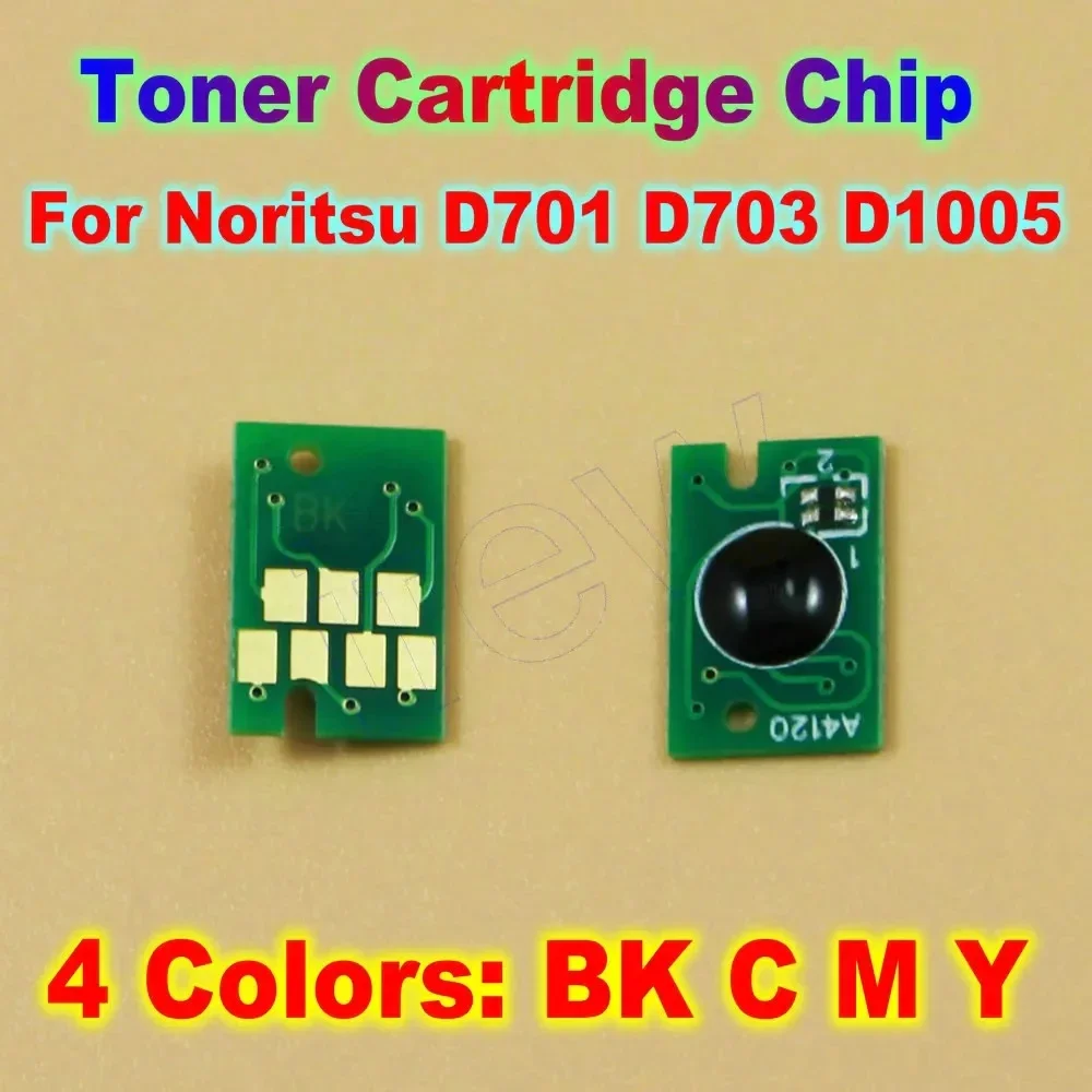 D701 D703 D1005 Printer Ink Cartridge Chips Noritsu Chip One Time Chip for Noritsu D701 D703 D1005 Disposable Chip 4 Colors CMYK