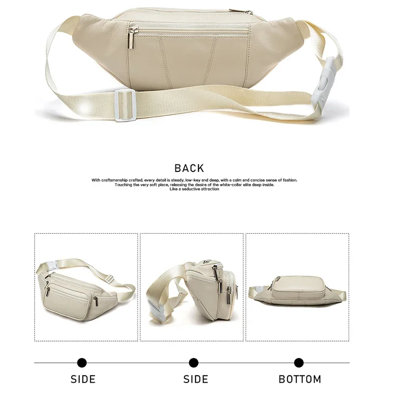 Genuine Leather Belt Bag Women\'s Waist Bags For Women Fanny Pack New In Waist Pack Belt Waist Bag Woman Phone Bags Bumbag