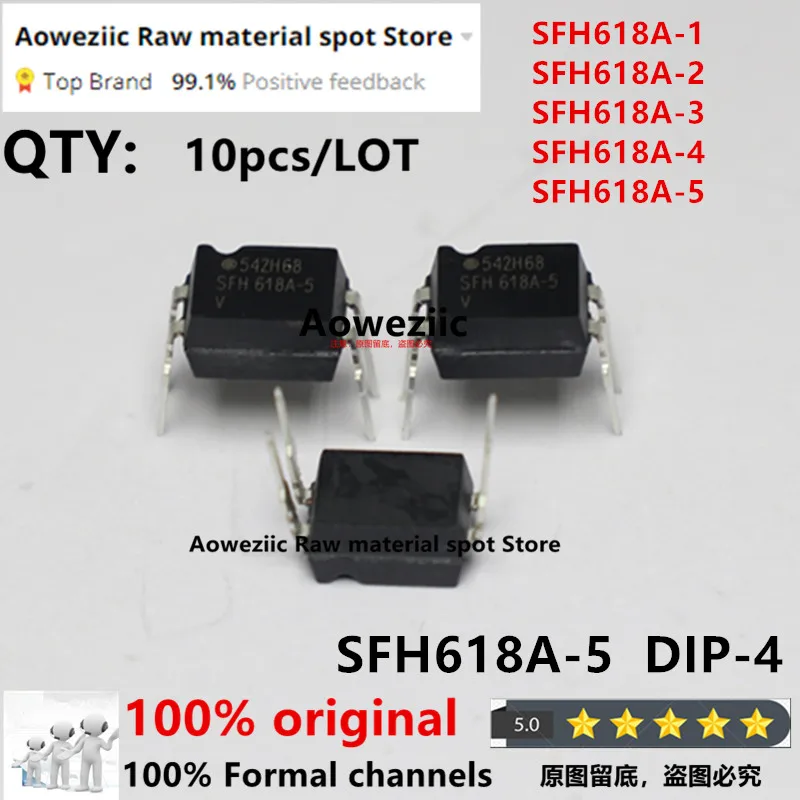 Aoweziic  100% New Imported Original  SFH618A-1 SFH618A-2 SFH618A-3 SFH618A-4 SFH618A-5 DIP-4  Transistor Optocoupler