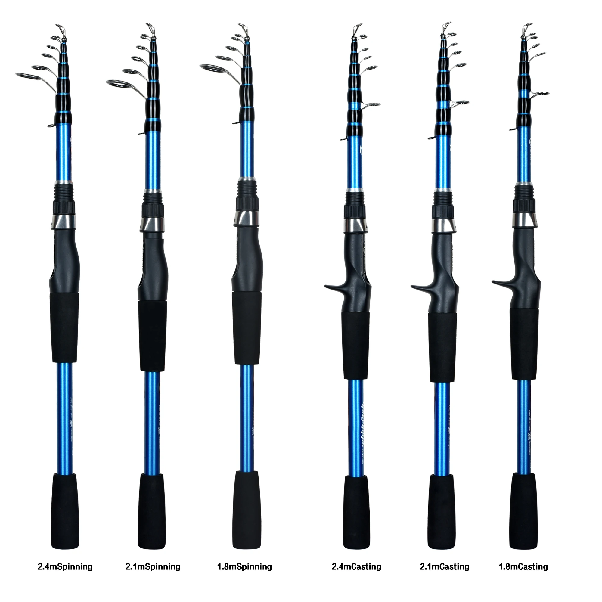 

BIUTIFU Ultralight Carbon Fishing Rod Telescopic Spinning Casting Mini Travel Lure Trout Pole 1.8/2.1/2.4m for Bastcasting