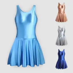 Sexy Women Pleated Yoga Mini Dress Bodycon Sleeveless High Waist Sport Gym Dress