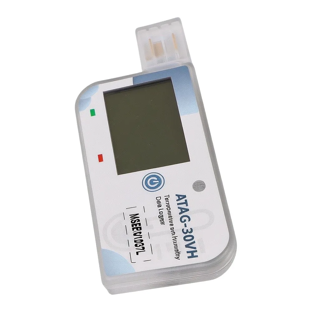 Temperature and Humidity Data Logger with Built-in Sensor USB Port PDF Generation IP65 Rated for Industrial Monitoring