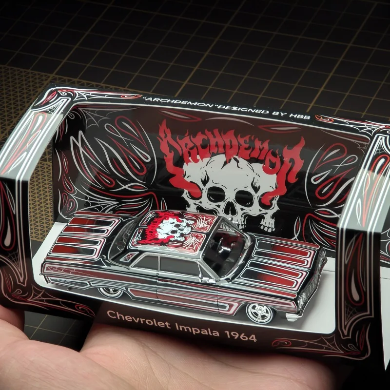 (Pre-Order) 1:64 1964 Impala Lowrider ARCHDEMON by HBB Special Edition Diecast Collector's Vehicle Model Car