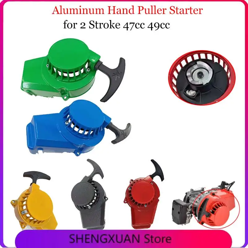 Pull Starter Start Aluminum Thicken for 47cc 49cc Gas Minimoto Pocket Bike Mini Dirt Bike Crosser Quad ATV Motorcycle