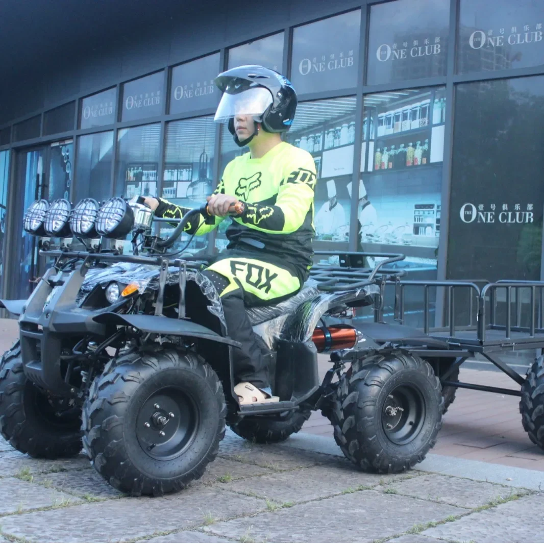 Little Bull Beach Bike 4 Wheels with Tow Bucket All Terrain Mountain Farm Fuel Off-Road Motorcycle ATV Beach Bike