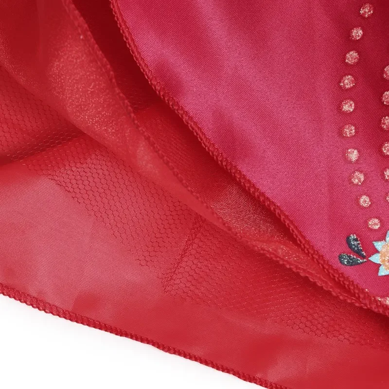 زي تنكري للفتيات من آنا للأطفال ، الأميرة الكلاسيكية آنا ، أحمر ، فستان بدون أكمام للأطفال ، ملابس حفلات ، فستان حفلة للهالوين