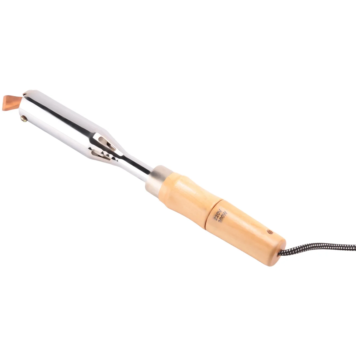 200W insulated wooden handle electric iron high power soldering iron Household electrician welding electric iron iron soldering