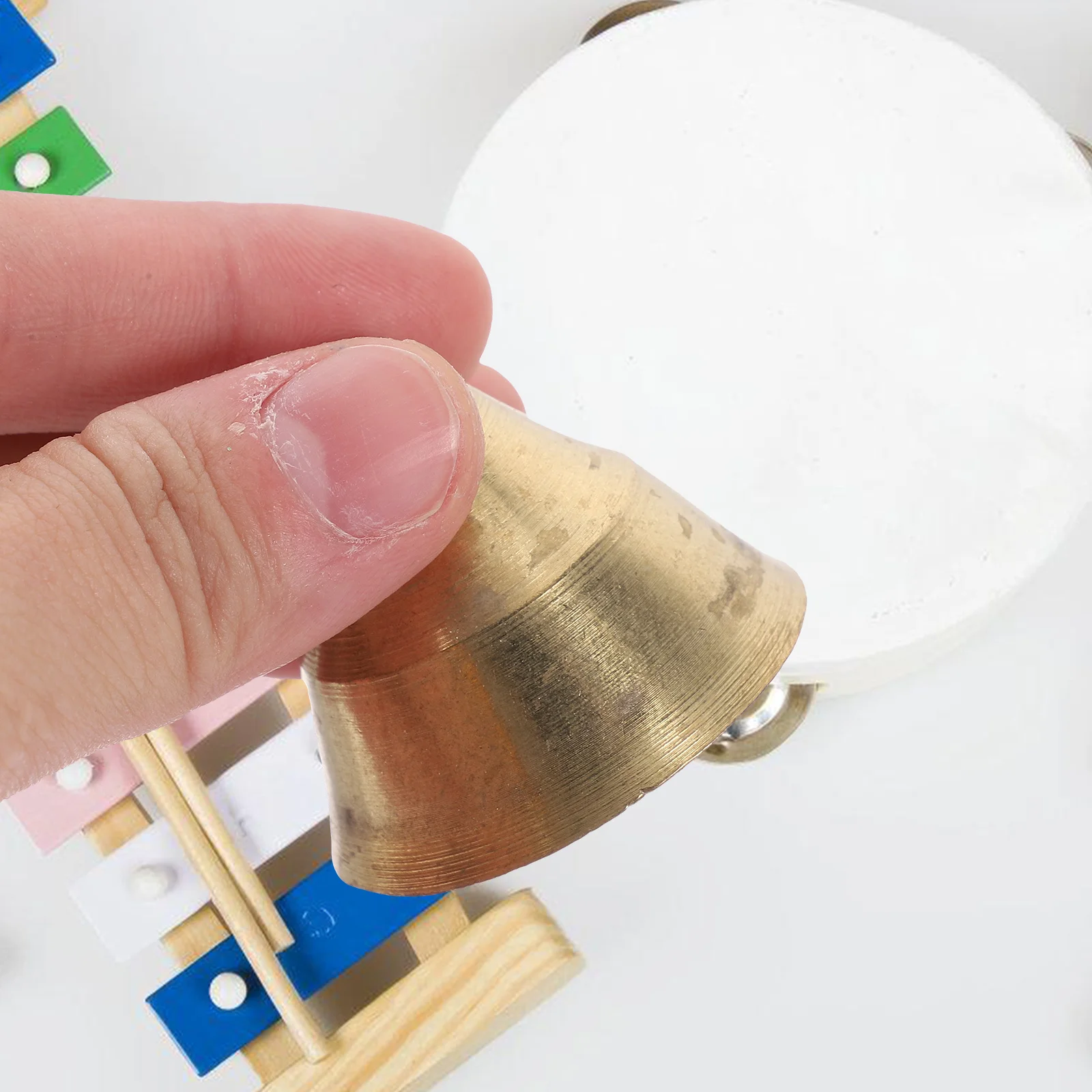 

2Pcs Copper Bell Vintage Ethnic Percussion Instrument Large Loud Sound for Meditation Yoga Religious Ceremony Music