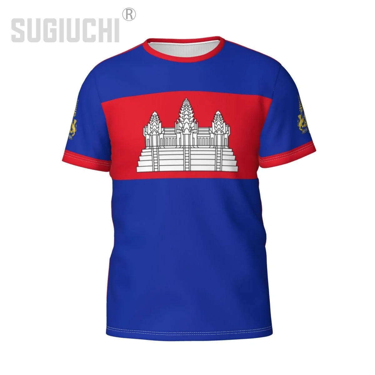 Custom Name Number Cambodia Flag Emblem 3D T-shirts For Men Women Tees jersey team Clothes Soccer Football Fans Gift T shirt