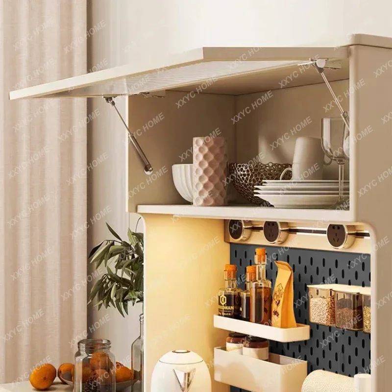 YY Wall-Side Ultra-Narrow Storage Tea Cabinet Living Room Storage Coffee Rack