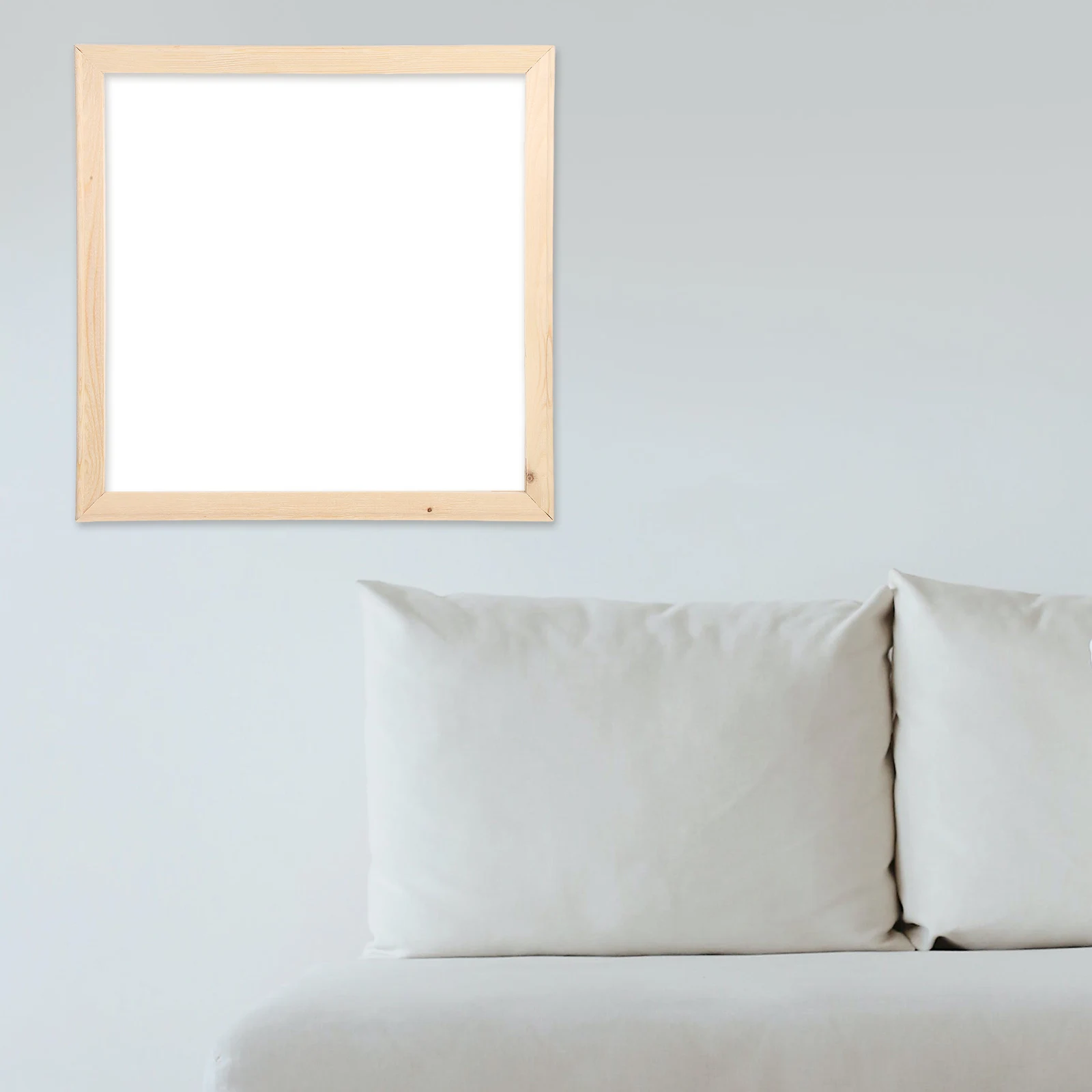 

Solid Wood Canvas Frame 40X40Cm Natural Grain For Oil Painting Posters Diy Removable Wood