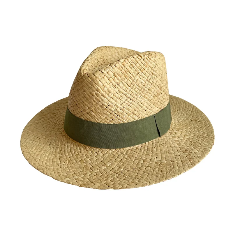 Lafite 2023 Summer hat Women\'s summer beach sun protection straw hat Men\'s English jazz hat wholesale