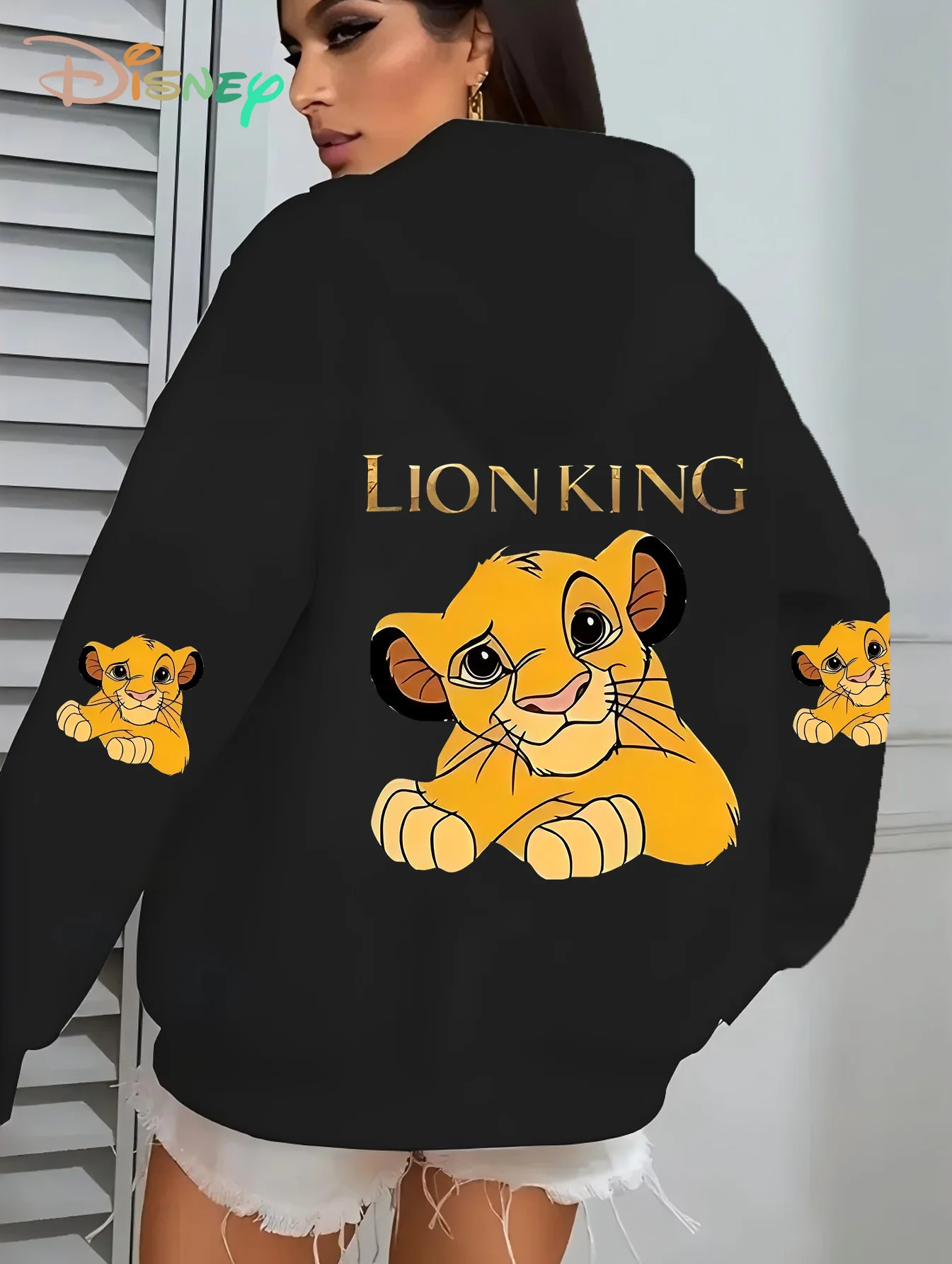 

Disney Women Simba Lion King Hoodie-Unisex Autumn and Winter Fleece Hooded Everyday Outdoors Hoodie for Any Occasion