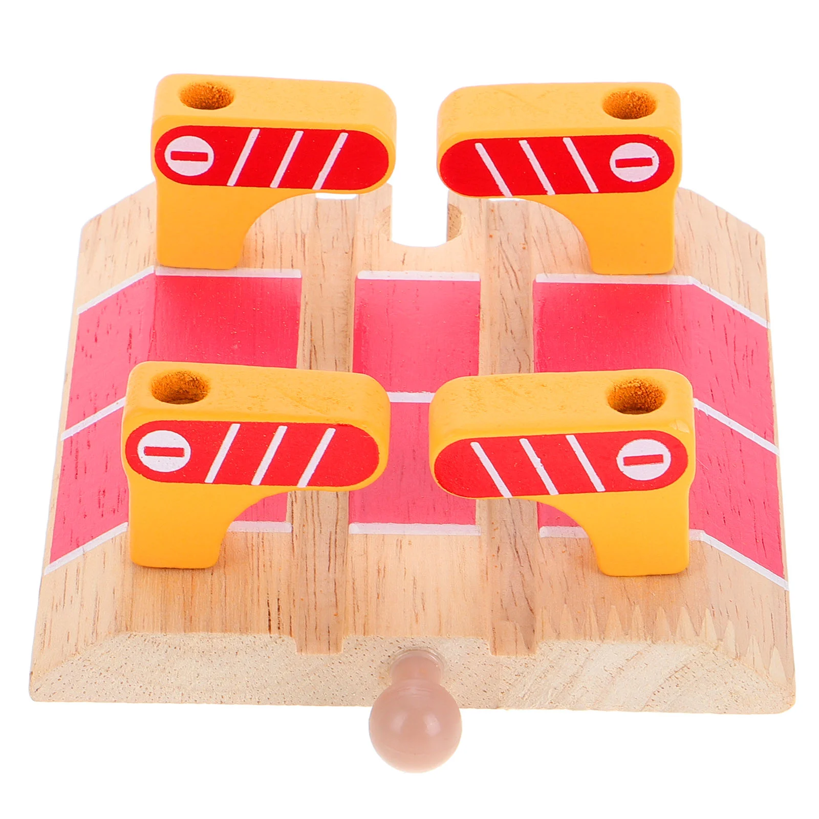 Track Toy Educational Train Kid Toys Set Wooden Station Expansion Playset Tracks Child