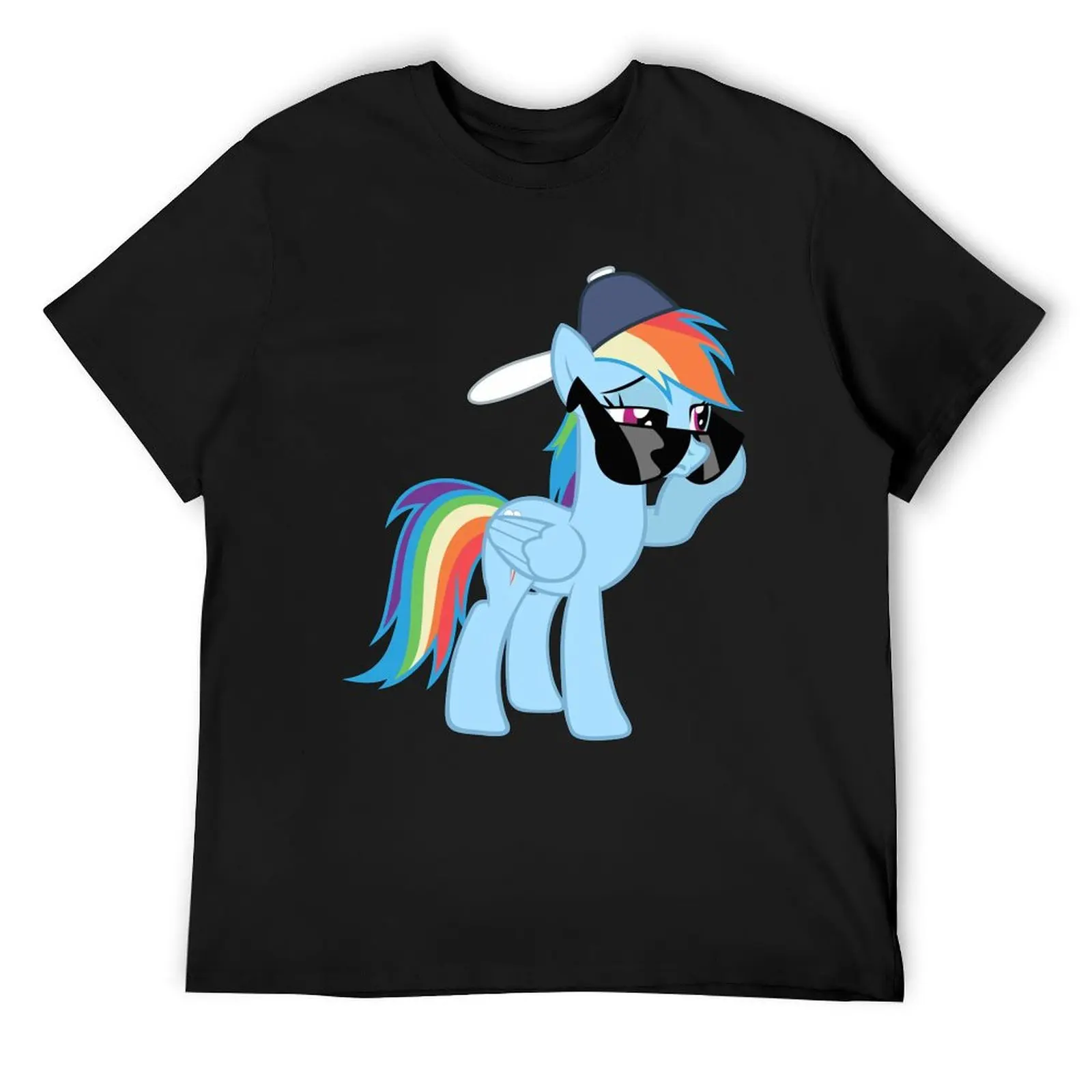 

Rainbow Dash Style no text T-Shirt Luxury man clothes Personalized t-shirt blue lock Men's cotton t-shirt