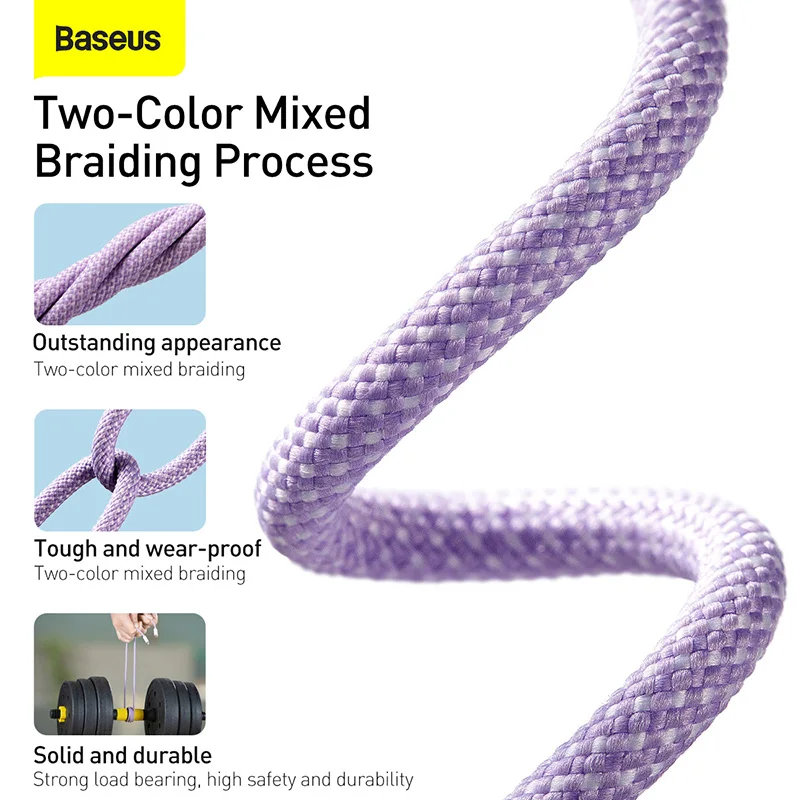 Baseus-Cabo USB Tipo C para iPhone, Carregador de carregamento rápido, Cabo de dados, PD 20W, iPhone 14, 13, 12, 11 Pro Max, X, XR, iPad