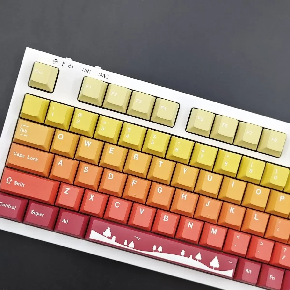 

138 key gradual change full five-sided sublimation PBT keycap