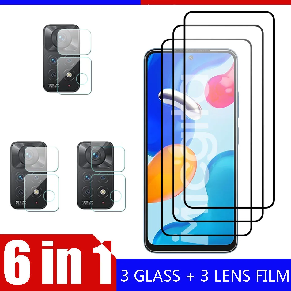 

Tempered Glass For Xiaomi Redmi Note 11 Pro Plus 5G Note 11S Screen Protector Camera Lens Film For Redmi Note 11T Pro Glass