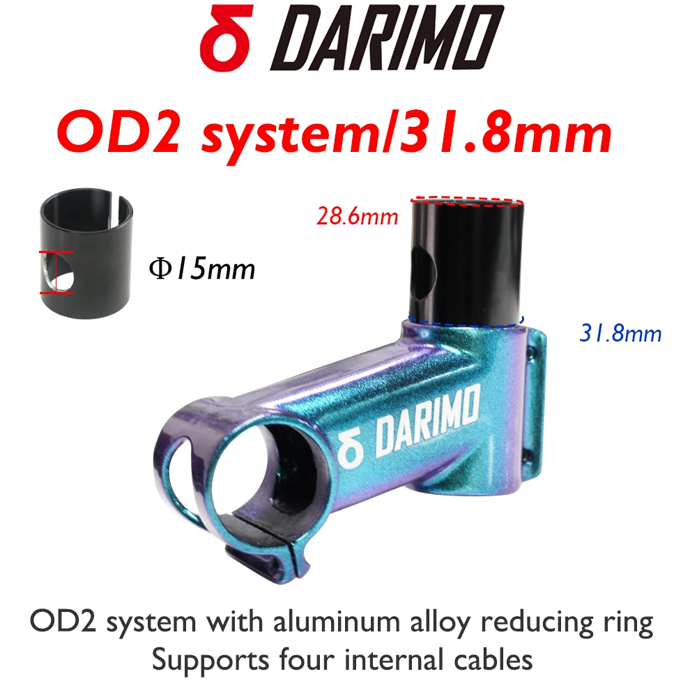 

DARIMO IX4 Ultralight Carbon Bike Stem 28.6mm Gradient Glossy | Ultra Light & Strong Road Mountain Bicycle Handlebar Accessory