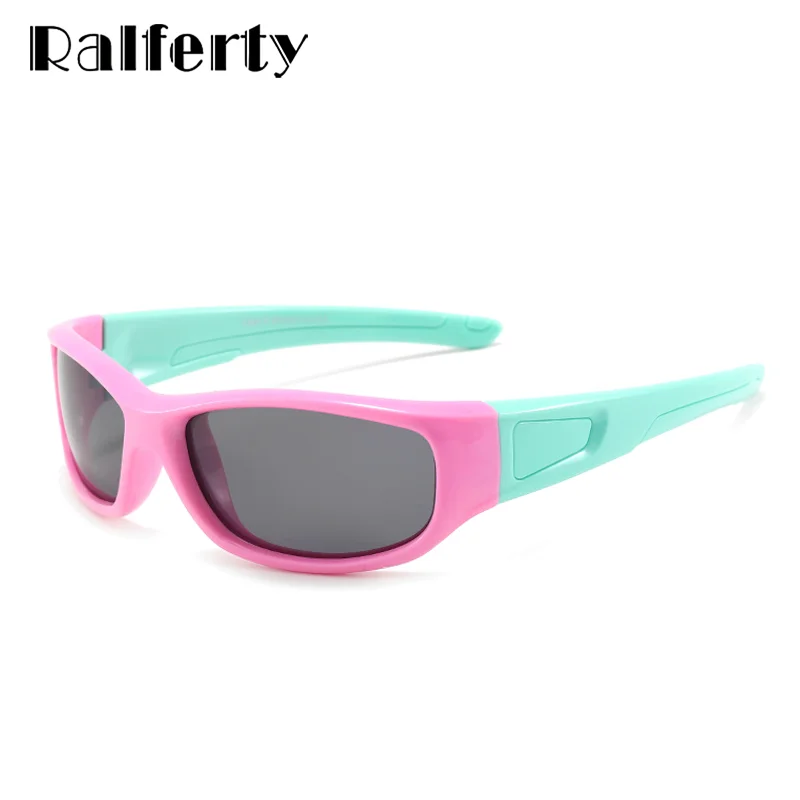 Ralferty Quality Polarized Baby Boys Sunglasses Girls Kids Sport Sun Glasses Flexible Soft Unbreakable Frame Outdoor Shades K800