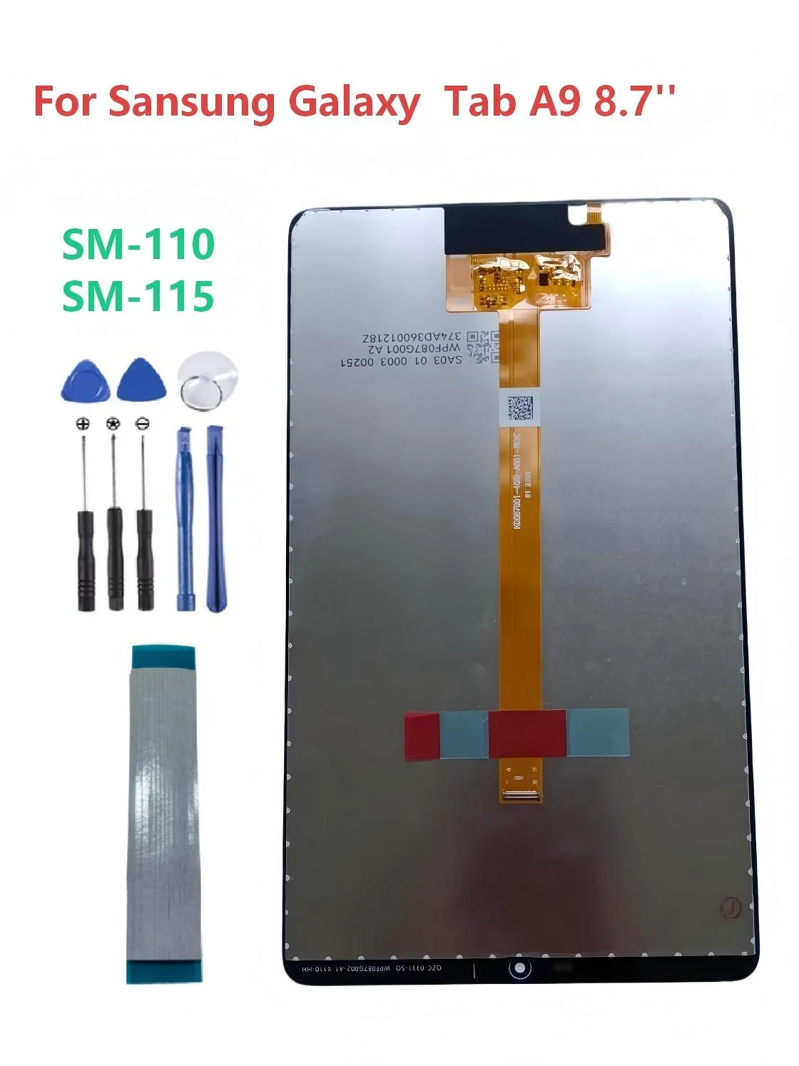 

For Samsung Galaxy Tab A9 8.7" SM-X110 SM-X115 X110 X115 LCD Display Touch Screen Digitizer Glass Assembly Repair Parts