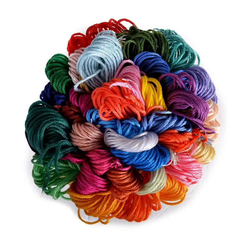 Cotton Floss Cross Stitch Embroidery Thread, Double Mercerized, Singed Rose to Me, Top 35, New, DM * C Colors, 6 Strands