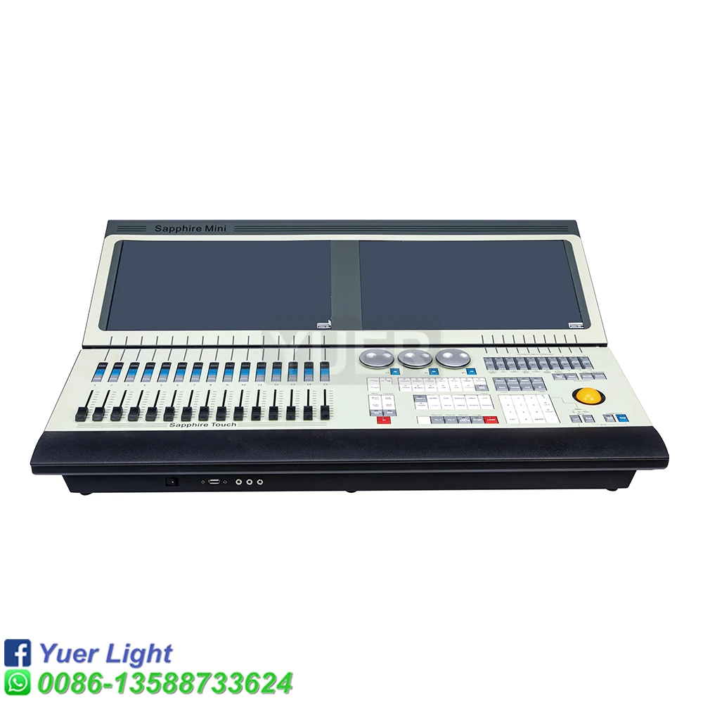 YUER Sapphire mini Controller Stage Lighting Pearl Controller DMX512 Tiger Touch Console v11 with Flycase Light Show DJ Disco