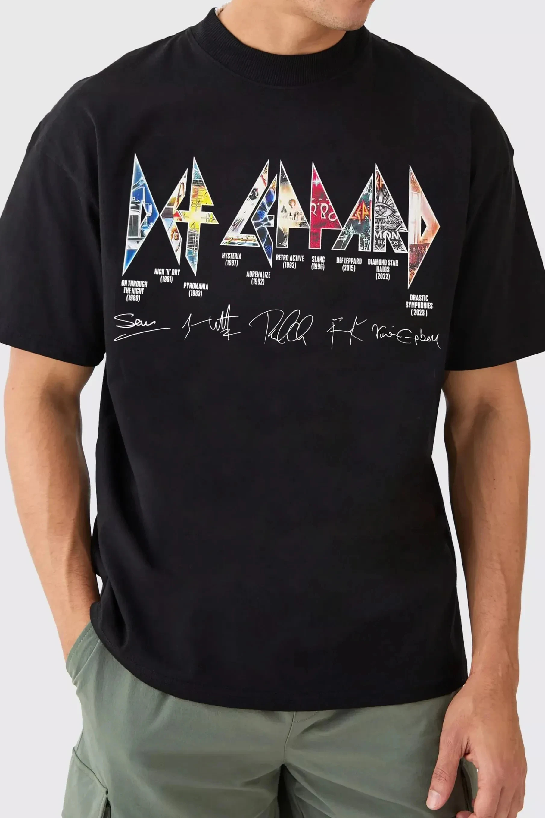 2026 Def Leppard Band Printed Cotton T-shirt Men's Summer Casual Top Short Sleeve Classic Male Women Tee Unisex