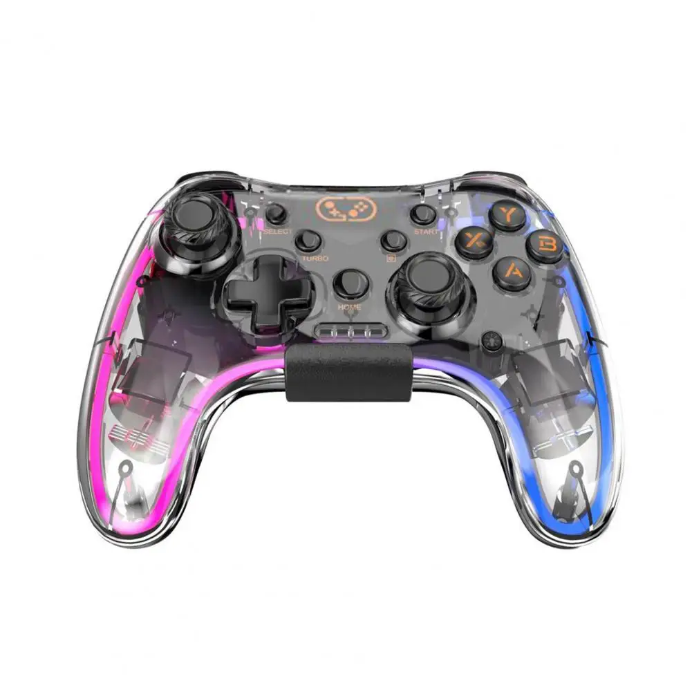 Gamepad  Portable Six-axis Somatosensory Dazzling  Wireless RGB Light-emitting Game Handle