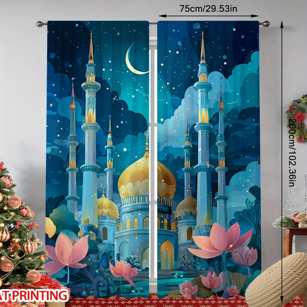 Design curtains by Zhaiyue Starlight. Installed in pole-type. Suitable for living rooms, bedrooms, dining rooms and hotels.