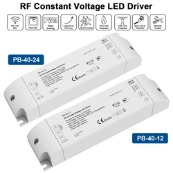 DC12V 24V 40W RF dimmerabile LED Driver Push-Dim LED Controller LED alimentazione trasformatore ingresso AC100-240V