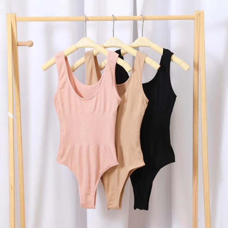 Women Bodysuit Women‘s Clothing Casual Tummy Control Shapewear Slimming Underwear Fashion Tanks Sexy Female Streetwear Jumpsuit