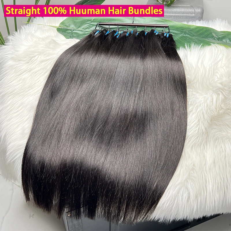 

Натуральные прямые волосы 18A, 100% человеческие, необработанные, вьетнамские, натурального цвета, 1, 3, 4 пучка