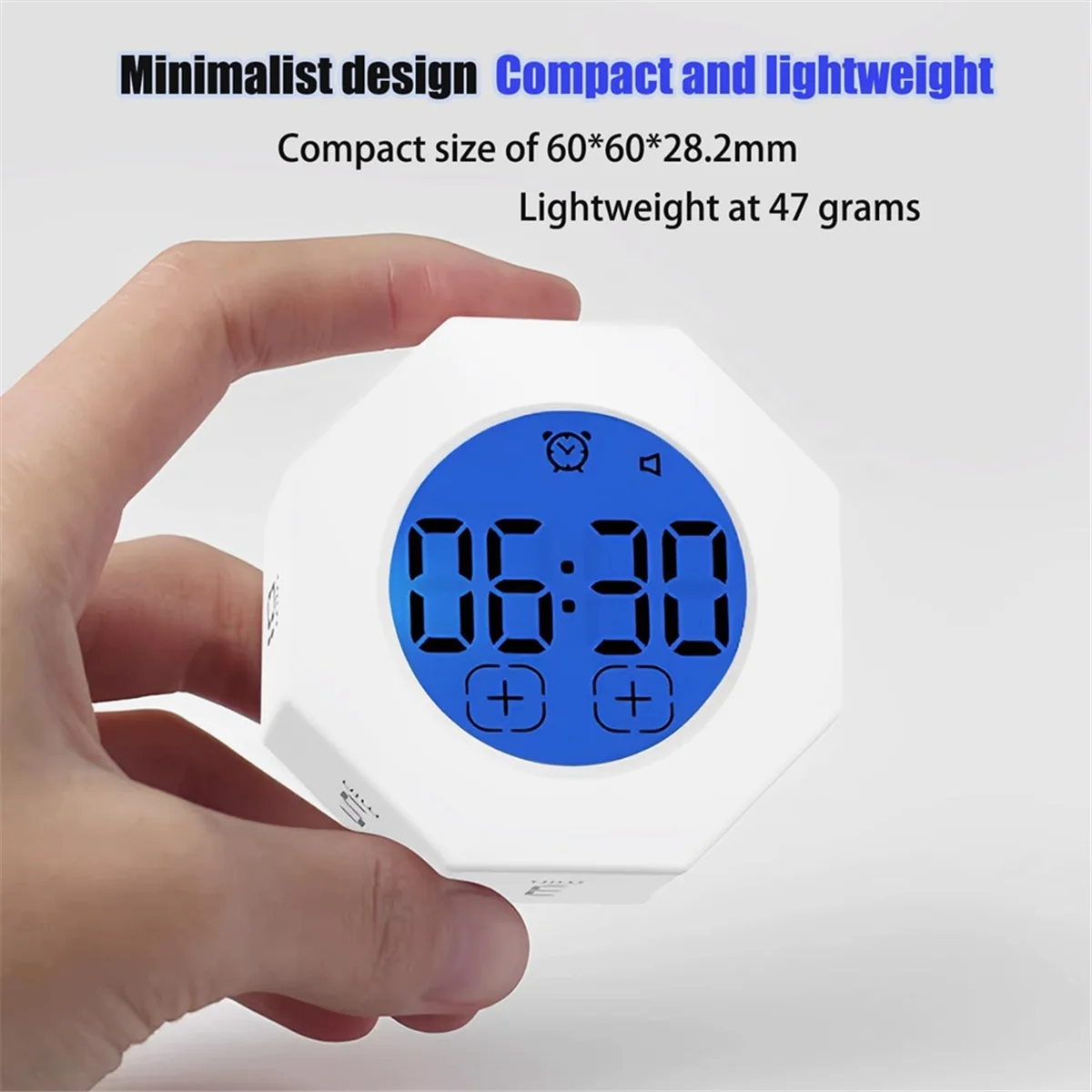 ABIY Pomodoro Timer, Productivity Timer Square, Octagonal Gravitational Flip Focus Timer,Mute & Adjustable Sound Alert