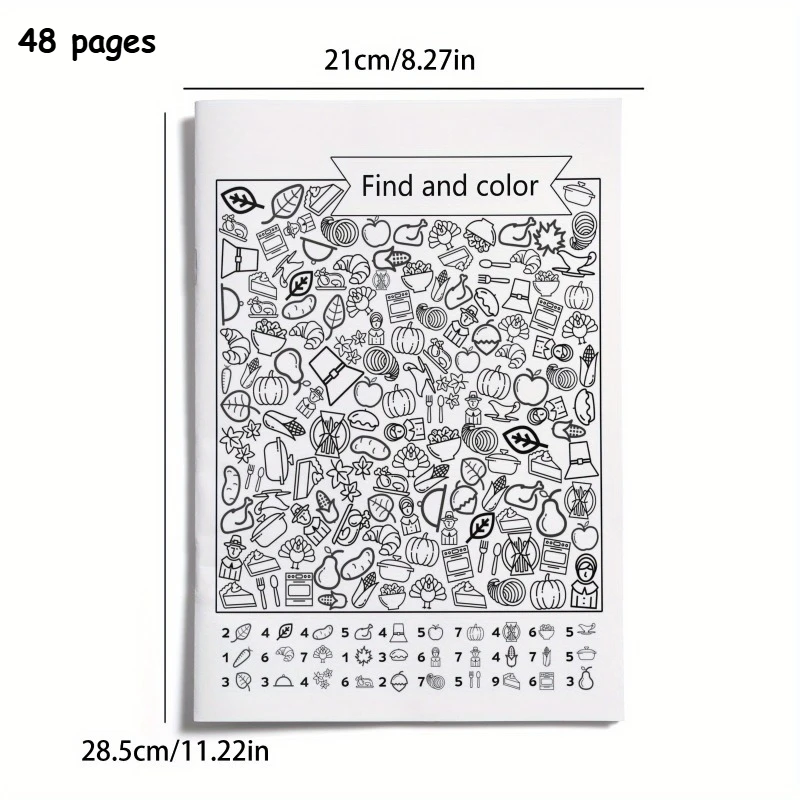 Immersive Hidden Pattern Interactive Book : Find the Picture + Coloring, Focus/ Observation Training Tool Relax Puzzle Drawing
