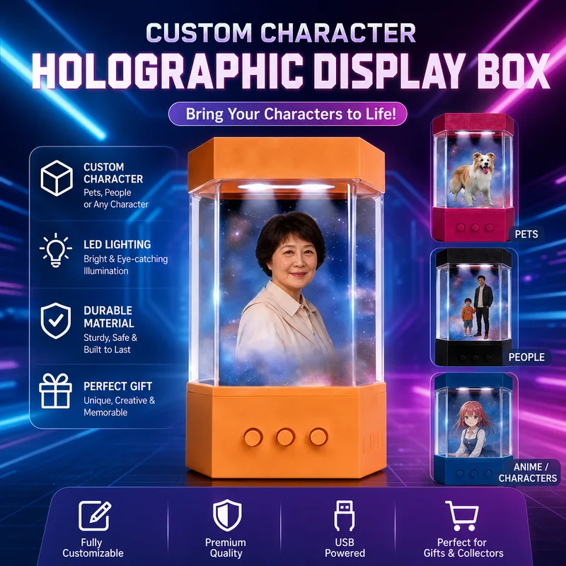 Robot Compañero de Proyección Holográfica XIAOZHI AI, Dispositivo Inteligente Interactivo Biónico Estéreo 3D, Control por Voz, Chat Emocional, Regalo