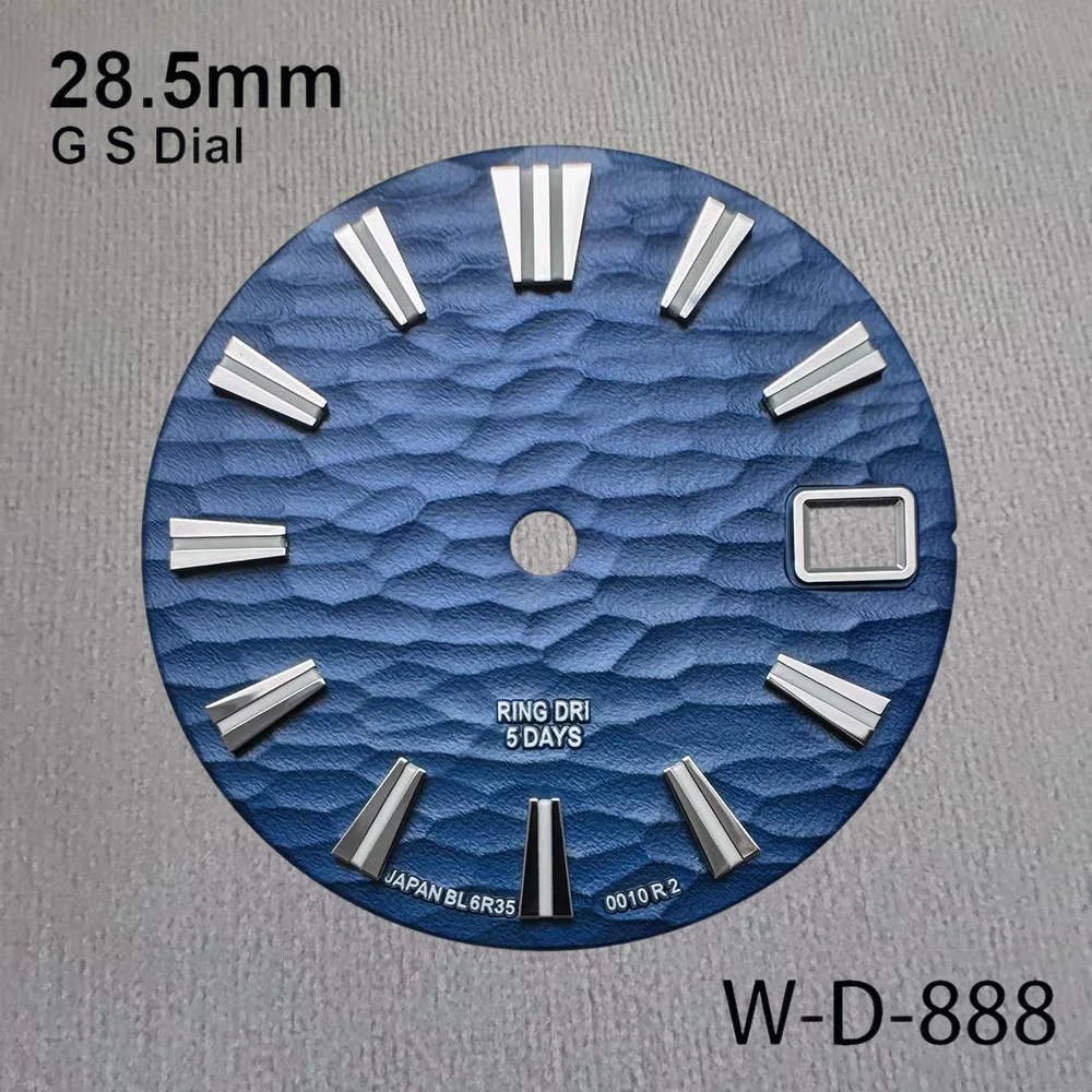

28.5mm GS Logo With Grand S Dial Suitable Fit NH35/NH36/4R/7S Japan Movement Green Lumens Wave High Quality Watch Accessories