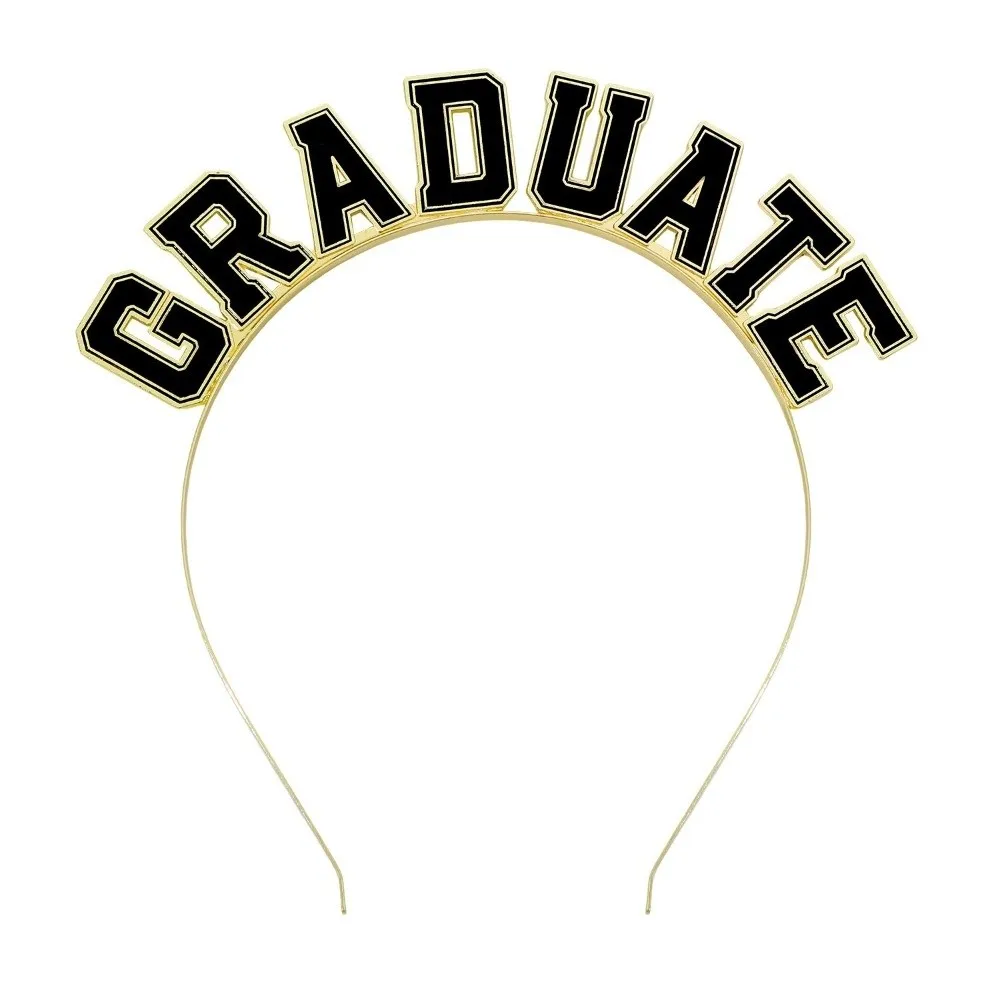Faixa de Formatura de Dupla Camada com Alça de Ombro, Borda Dourada, Estampagem a Quente, Impressão Digital de Letras Brilhantes