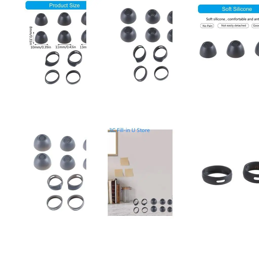 G8TA Silicone Earbuds Earplugs Set  for Buds FE In Ear Wireless Earphones