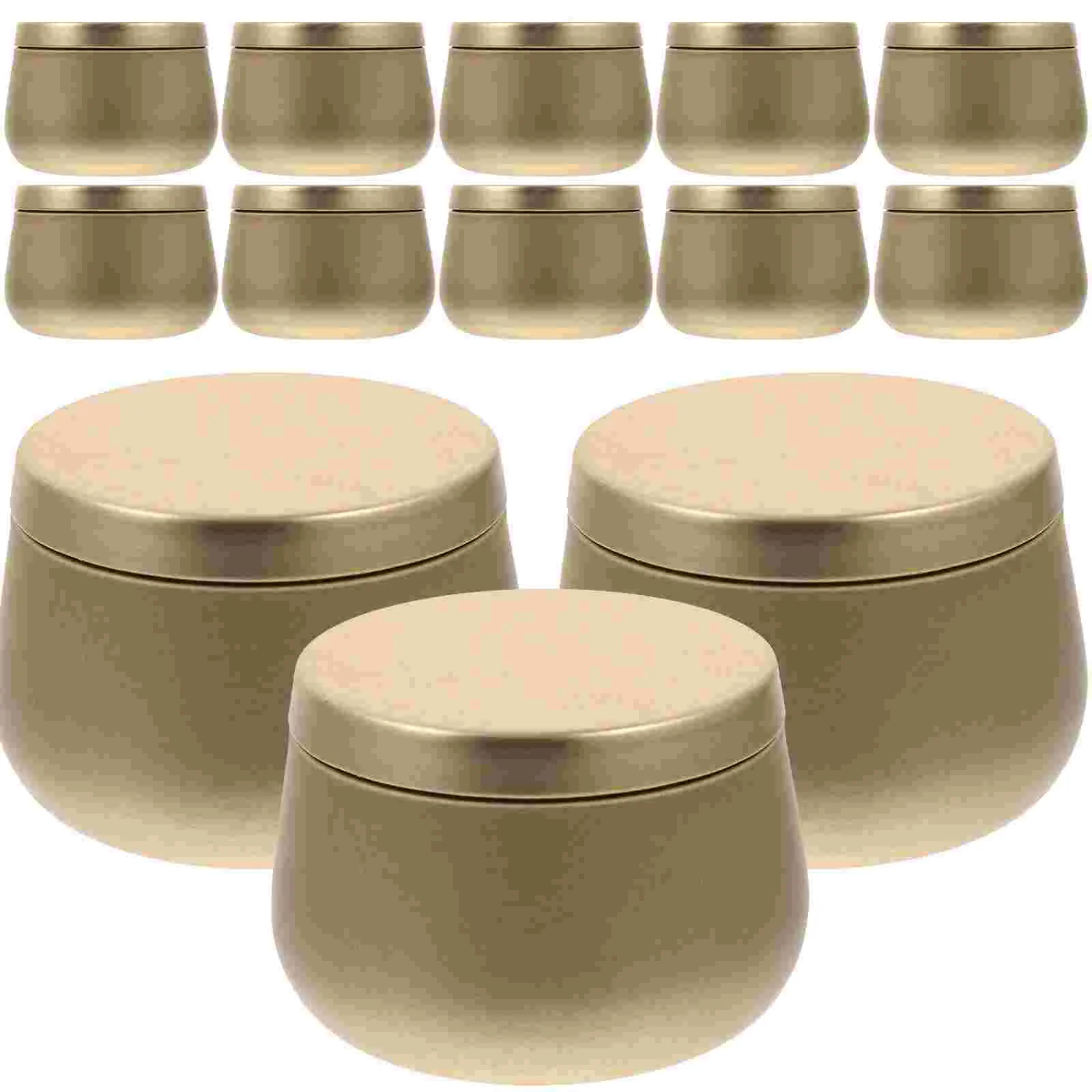 

24 Pcs 4oz Round Sealed Candy Tea Jar 24pcs Small Tin Case Tinplate Leaves Wedding Tins Jars with Lids