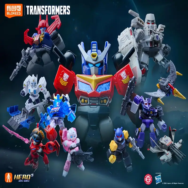In Stock Blokees Transformers GV08 12PCS Optimus Prime Shockwave Soundwave Bumblebee Hot Rod Figurine Model Blind Box Toys Gift view 2