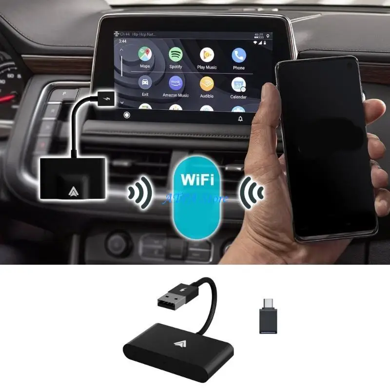 

U13C Industrial Grade Wireless Adapter for Factory Car-Play Plug-&Play Wireless Dongle Converts to Wireless Fast