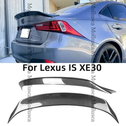 For Lexus IS E3 3rd generation CT1 Style Carbon fiber Rear Spoiler Trunk wing 2013-2020 FRP honeycomb Forged