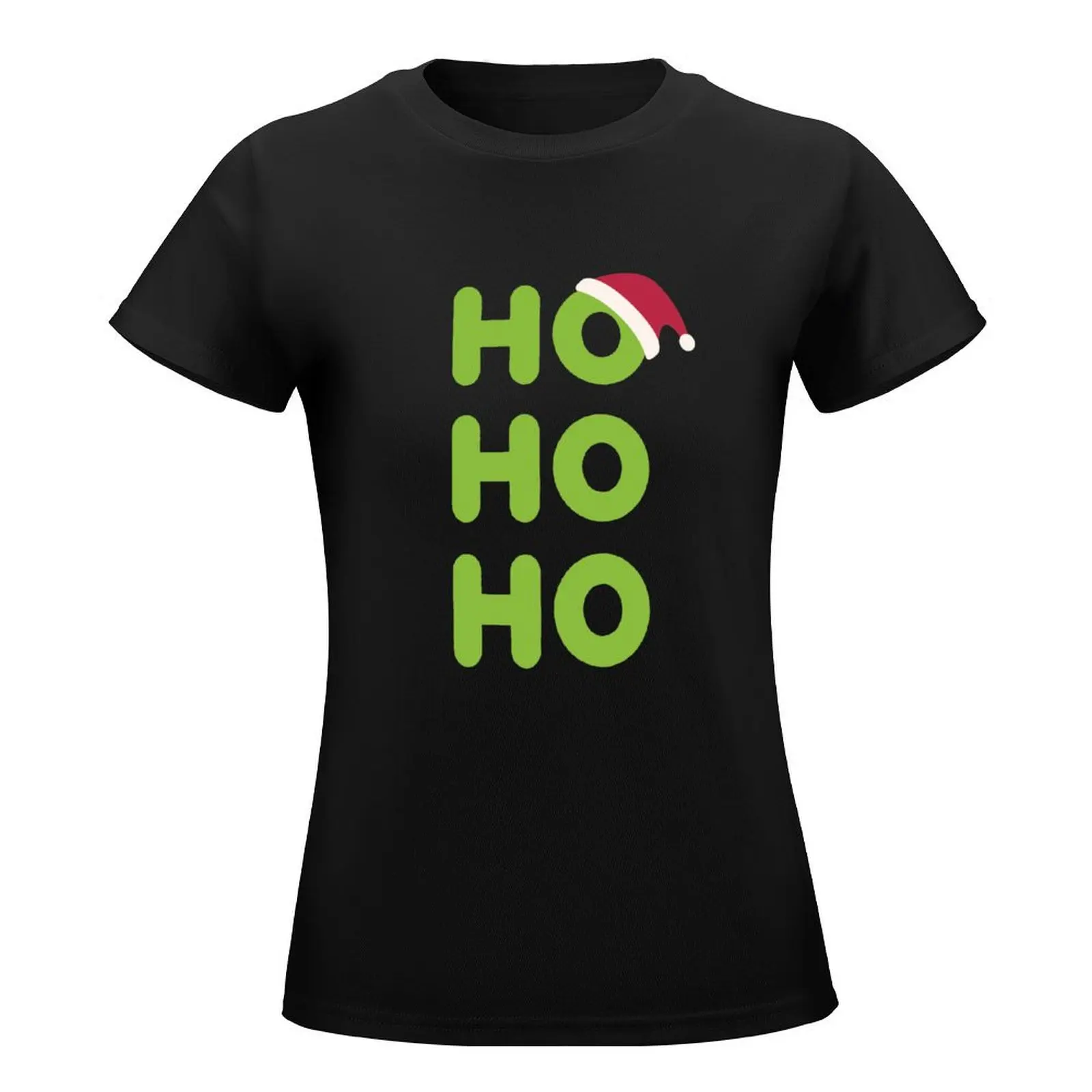 Ho-Ho-Ho Santa T-Shirt Short sleeve tee graphics animal print shirt for girls Womens graphic t shirts