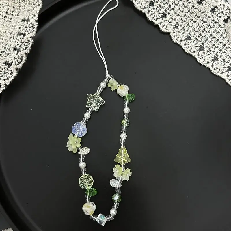 الربيع الطازجة فراشة الحب مطرز سلسلة الهاتف المحمول CCD كاميرا حقيبة معلقة سلسلة Ins جو الشعور #5