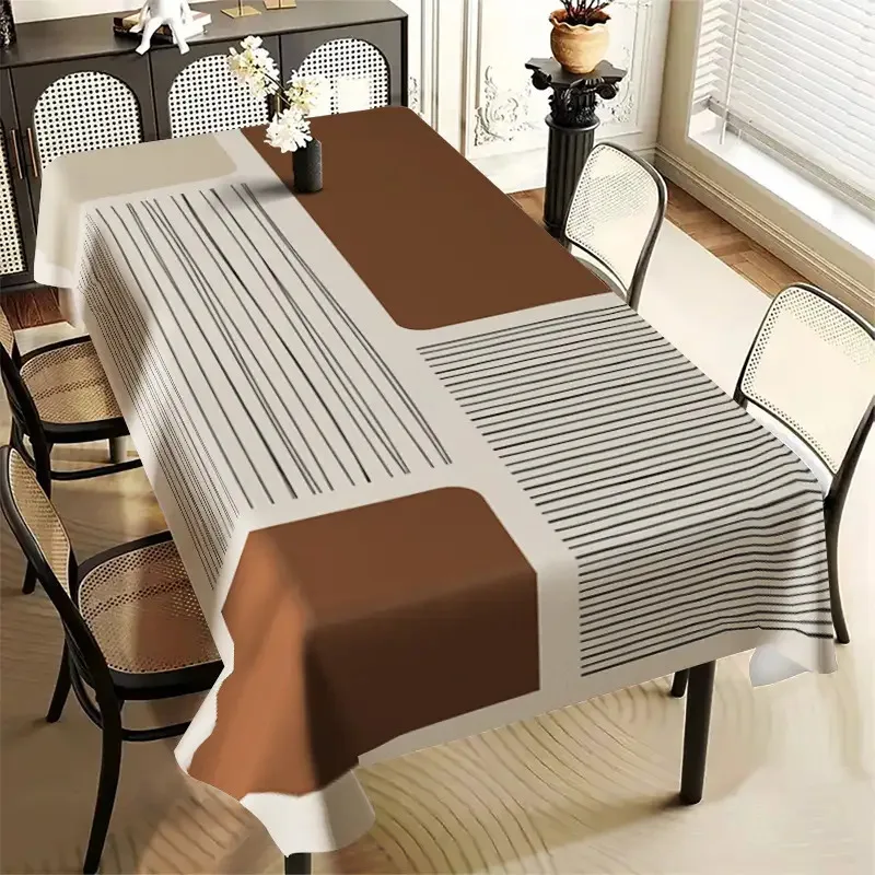 2D planar single-piece tablecloth, geometric triangle-patterned tableclothzyc