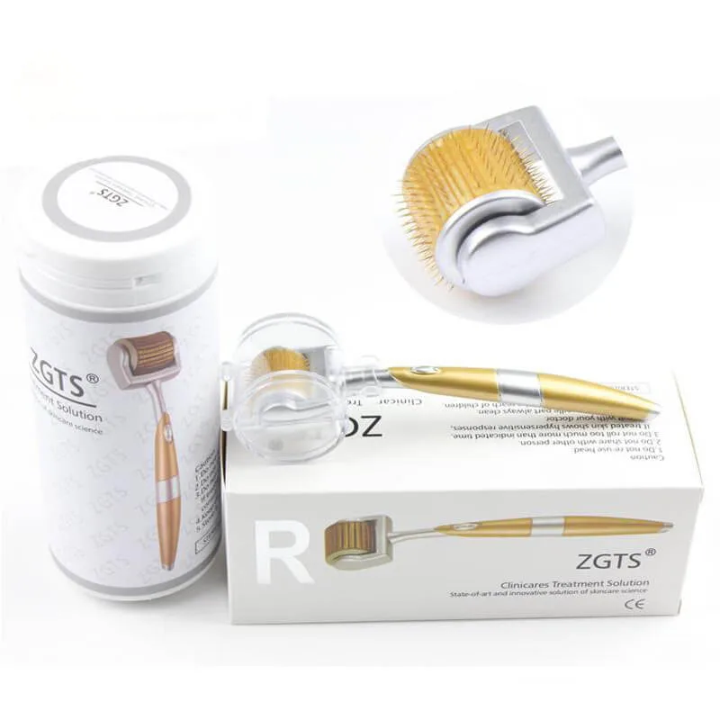 Hot ZGTS 192 Derma Roller Hair-loss Treatment Titanium Needles System For Face Beauty Care Microneedling Professional Dermapen